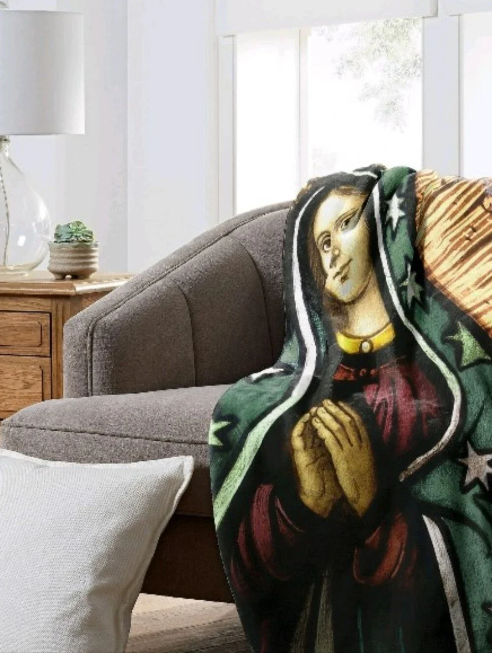 Lady Of Guadalupe Throw Blanket 50